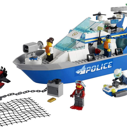LEGO City Police Patrol Boat 60277 Building Kit; Cool Police Toy for Kids, New 2021 (276 Pieces)