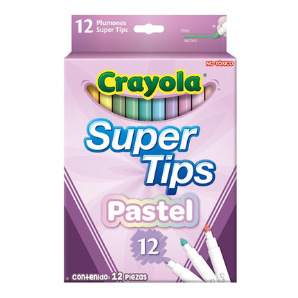 CRAYOLA Pastel SuperTips Washable Markers - Assort