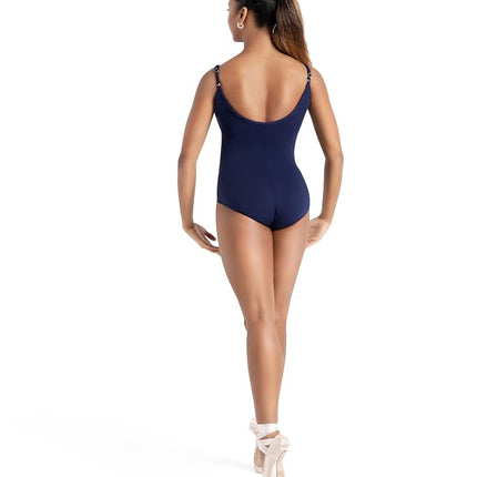 Capezio Team Basics Camisole Leotard w/Adjustable Straps, Navy, Medium