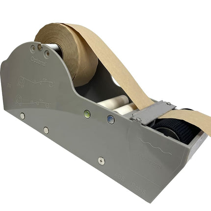 WELSTIK Water Activated Gummed Kraft Paper Tape Packaging Dispenser 3 Inch for Shipping, Carton and Box Sealing, Gray