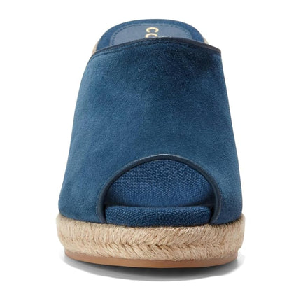 Cole Haan Women's Cloudfeel Southcrest Mule, Blue Wing Teal Suede, 4.5 UK