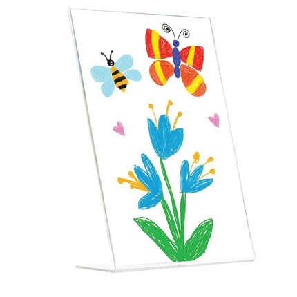 Set of 12 Snap - 8x10 Clear Acrylic Self Standing Photo Frames - Perfect for Showcasing Memories in Style - Versatile and Durable Design for Home or Office Décor - Rectangular TableTop - Single