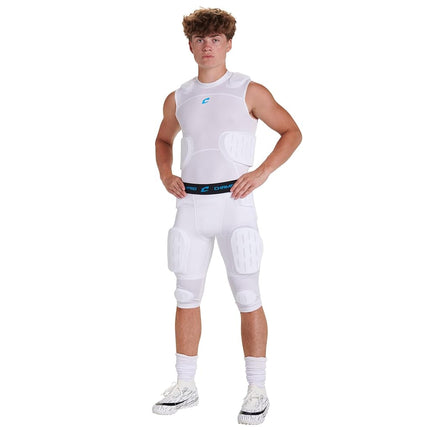Champro Formation 7-Pad Girdle Adult M White