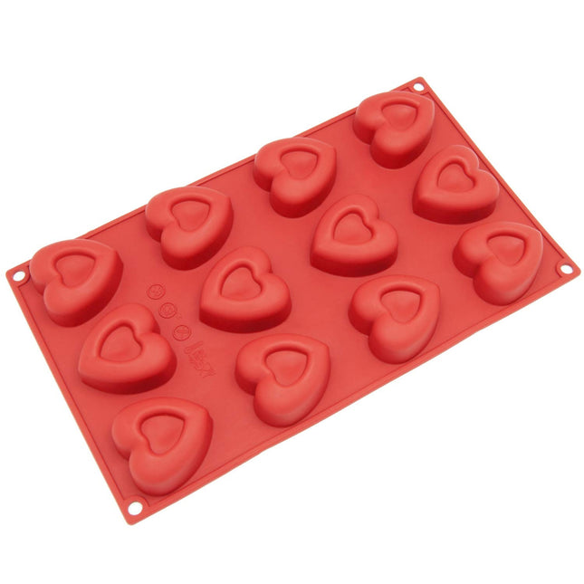 Freshware SM-110RD 12-Cavity Silicone Mini Valenti