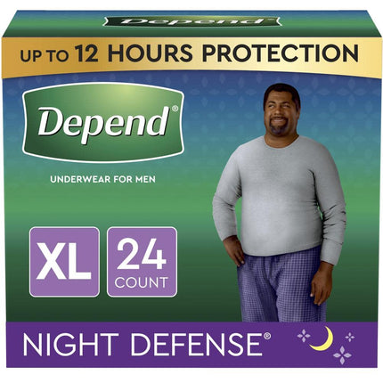 Depend Night defense incontinence underwear for me