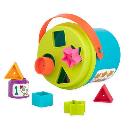 Battat Stacking Cups Shape Sorter, Sort & Stack Nesting Cups Set, Toddler