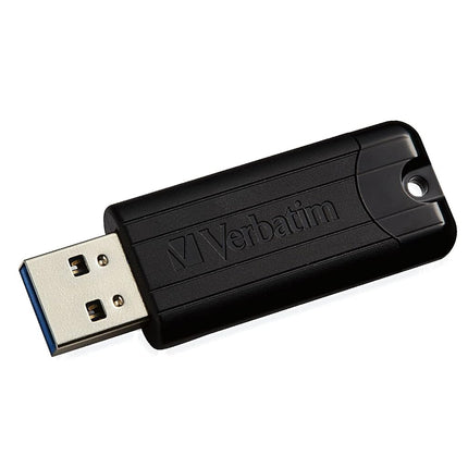 Verbatim 49320 256 GB PinStripe USB 3.0 Drive - Bl