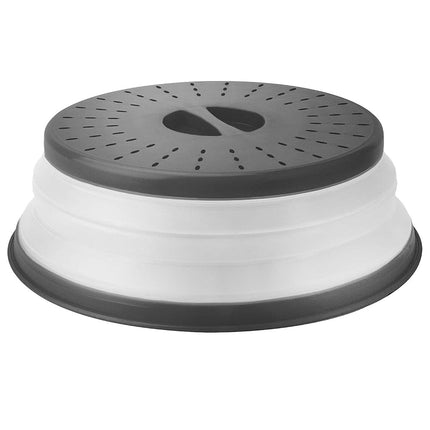 Tovolo Vented, Easy Grip, Collapsible Microwave Cover 10.5 inch Charcoal