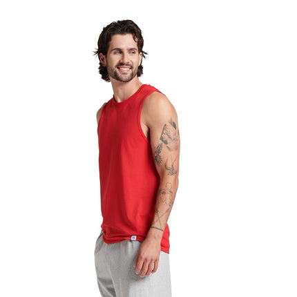 Russell Athletic Men's Essential Muscle T-Shirt,True red,Small