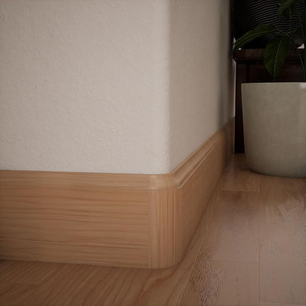 4 1/4"H x 1 5/16"P WM620 Americraft Solid Hardwood Stain Grade Bullnose Outside Corner Moulding, Alder (Matches Moulding MLDW01X04WM620AL)