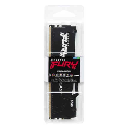 Kingston Technology Kingston Fury Beast 32GB 6000MT/s DDR5 CL36 RGB Desktop Memory Single Module | Infrared Syncing | AMD Expo | Plug N Play | KF560C36BBEA-32
