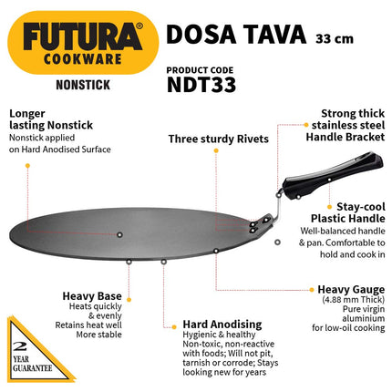 Futura 33cm Dosa Tava, (NDT33)