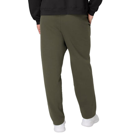 Hanes Men's, EcoSmart Fleece Sweats, Open Bottom Sweatpants, 30.5", Fatigue Green, XXL