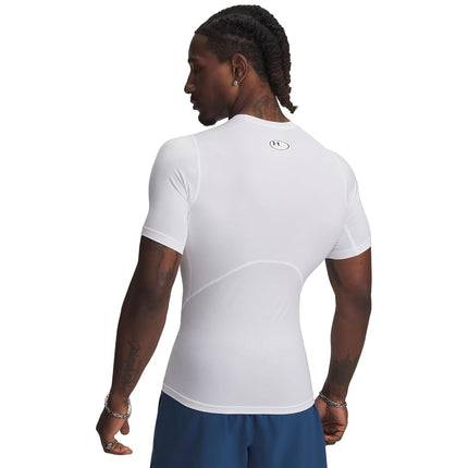 Under Armour Mens UA HG Armour Comp SS, short-sleeved sports t-shirt for men, comfortable and lightweight gym clothes for workouts