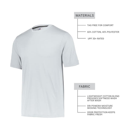 Russell Athletic Men's Performance T-Shirt, White, XX-Large