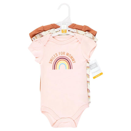 Grenouillères bébé en coton unisexe Hudson Baby, motifs Sunshine Rainbows, 3-6 mois