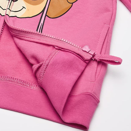 Paw Patrol Girls' Skye Toddler Hoodie Hooded Sweatshirt, Hot Pink/Heather Pink, S
