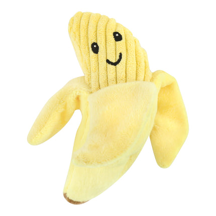 Juguete de peluche chirriante Luvable Friends para perro con cuerda, frutas, talla única