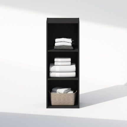 Furinno REED 5-Cube Reversible Closet Shelves, Blackwood