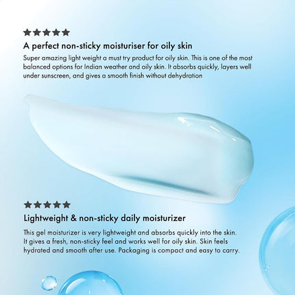 Lacto Calamine Light Moisturising Gel Niacinamide with Vitamin E, Vitamin B5 & Hyaluronic Acid - For Non-Sticky Hydration - Paraben Free - For All Skin Types - 150 g
