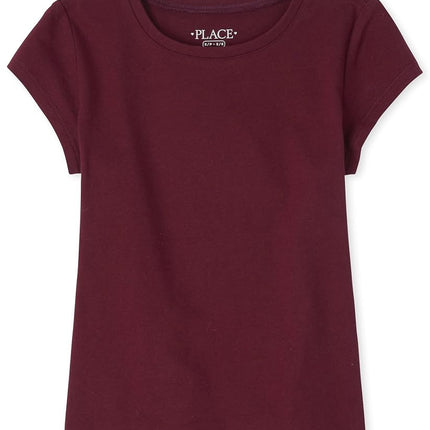 The Children's Place Girls' Short Sleeve Basic Layering T-Shirt