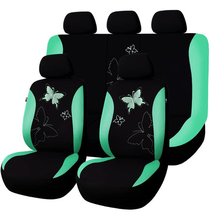 Flying Banner Butterfly car seat Covers ful Set Fa