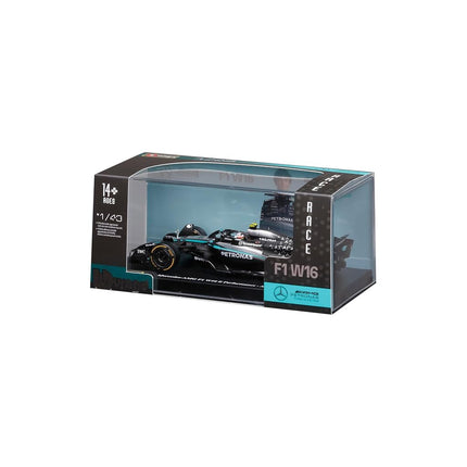 Bburago Mercedes-AMG W16 2025#12 Antonelli Diecast Model Car 1:43 with Display Case and Base Detailed F1 Mercedes Replica Officially Licensed, Recommended Age 14+ Years