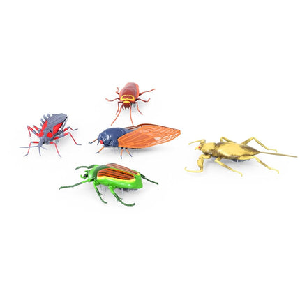 HEX BOTS Nano Real Bugs 5-Pack, Fake Insect Toy Figures, Sensory Toys for Kids & Cats, Robot Toys for Boys & Girls Aged 3 & Up
