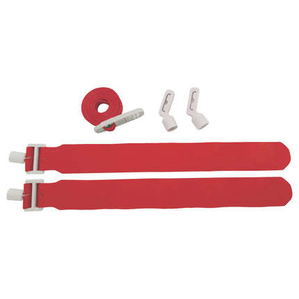 Champion Sports 42" Pop Flag Football Belts - Red