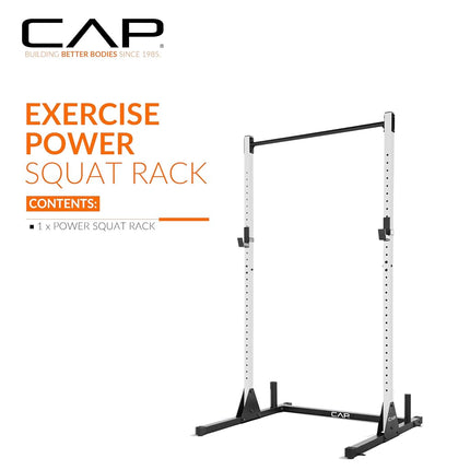 CAP Barbell Elite Series Power Rack Exercise Stand | White