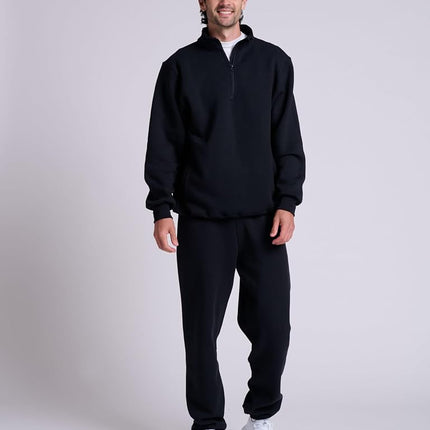 Russell Athletic Men's Dri-Power Closed Bottom Fleece Sweatpants (No Pockets), Black, Large