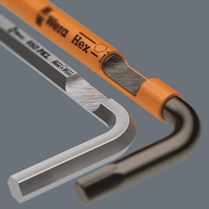 Wera 950/9 Metric BlackLaser Hex-Plus L-Key with Holding Function 9-Pieces Set, Multicolour
