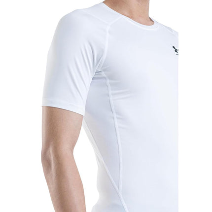 Under Armour Mens UA HG Armour Comp SS, short-sleeved sports t-shirt for men, comfortable and lightweight gym clothes for workouts
