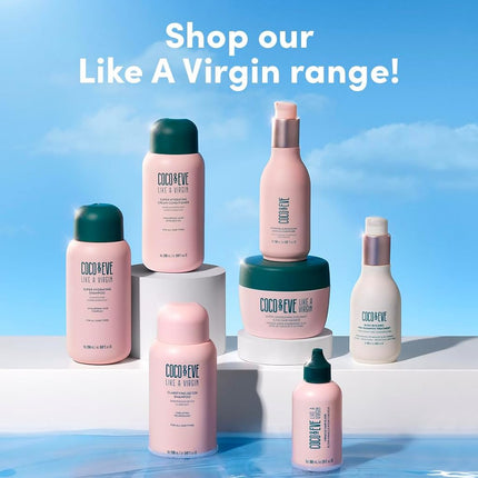 Coco & Eve Like A Virgin Super Hydrating Shampoo - Natural, Sulfate free Hair Care with Argan Oil, Coconut and Avocado Oil. For Dry Damaged, Color Treated Hair. (250ml)