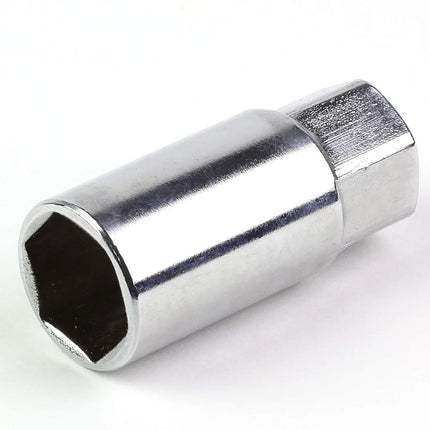 DNA MOTORING LN-ZTL-9020-15-GM 20Pcs Closed End Design M12 x 1.25 Aluminum Alloy Wheel Lug Nuts + Deep Drive Extension Adapter, 20mm OD/50mm Height (Gun Metal)