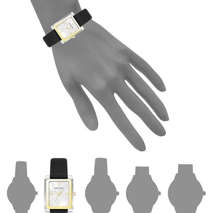 Anne Klein Women's Leather Strap Watch
