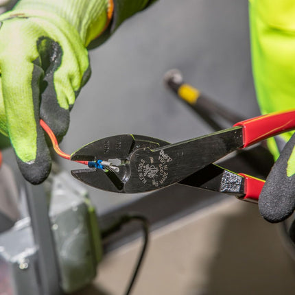 Klein 1005 Crimping and Cutting Tool for Insulated/Non-Insulated Terminals, Multi-Colour