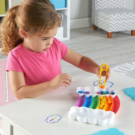 Learning Resources Rainbow Sorting Set, 37-Piece, Fine Motor Skills, Sorting, Patterning, Addition Skills, Toddler Learning Toys, Baby Toddler Toys, Learning and Education Toys, Sensory Tray, Ages 3+