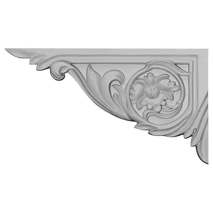 Ekena Millwork SB11X06FVI-L 11-Inch W by 6 1/4-Inch H by 5/8-Inch D Vincent Stair Bracket, Left