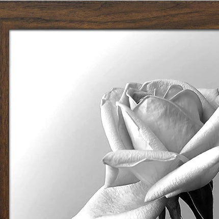 Americanflat 12x18 Poster Frame with Polished Plexiglass - Wide Picture Frames Made of Engineered Wood for Vertical or Horizontal Wall Display - Epic Collection - Mahogany