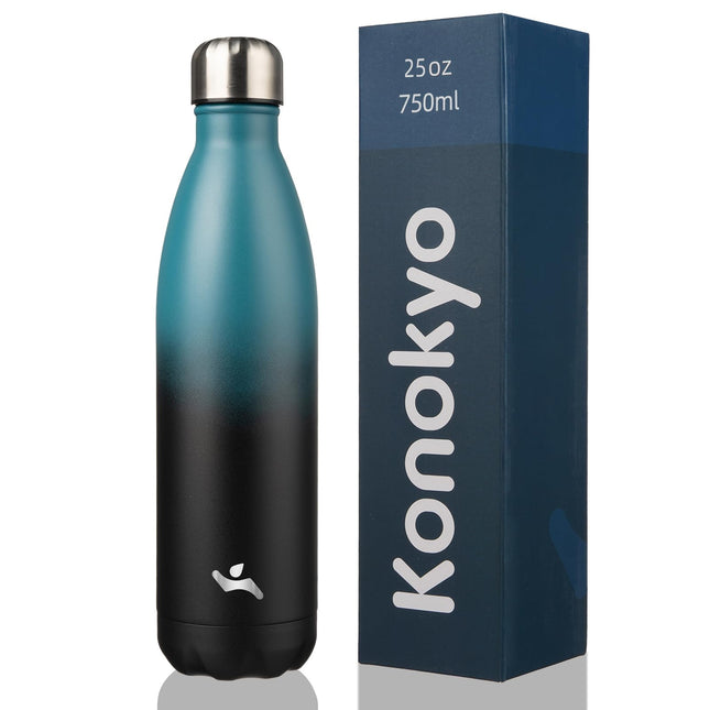 Konokyo Insulated Water Bottles,25oz Double Wall S