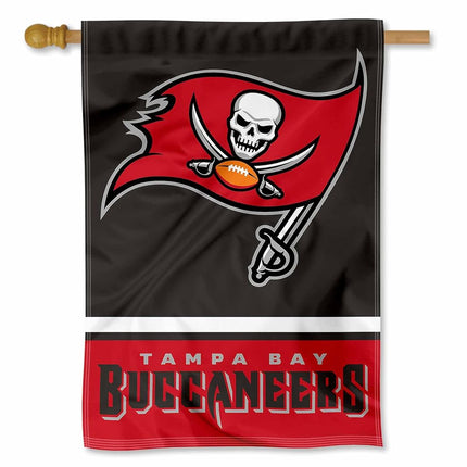 Drapeau de maison double face des Buccaneers de Tampa Bay