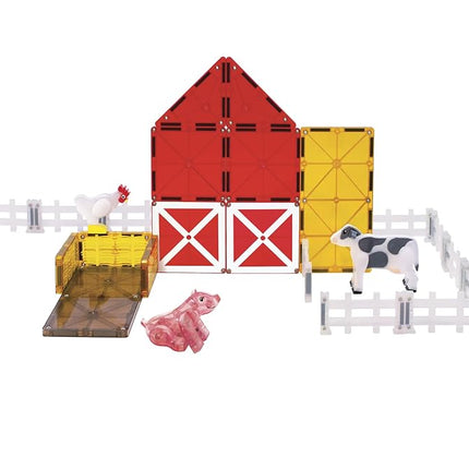 Magna-Tiles Farm Animals 25-Piece Magnetic Construction Set, The ORIGINAL Magnetic Building Brand