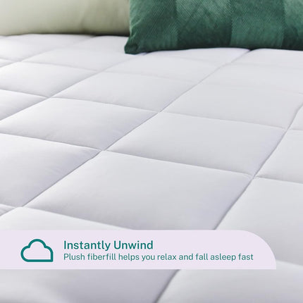 Colchón Superior de Espuma Viscoelástica de Doble Capa Sleep Innovations de 10 cm, Tamaño California King, Soporte Ultra Suave, Espuma Viscoelástica de Gel Refrigerante de 7.5 cm más Cubierta de Colchón Suave y Esponjosa de 2.5 cm