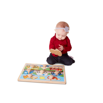 Melissa & Doug Vehículos Puzle de Encaje Grande