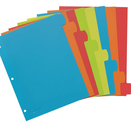 Avery Big Tab Write & Erase Durable Plastic Dividers for 3 Ring Binders, 8-Tab Set, Bright Multicolor, 1 Set (16130)