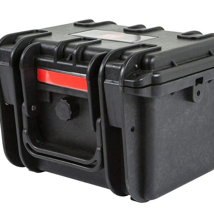 Monoprice 112678 Weatherproof/Shockproof Hard Case - Black IP67 level dust and water protection up to 1 meter depth with Customizable Foam, 8.5" x 7.1" x 4"