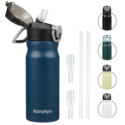 Bouteille d'eau isotherme konokyo 530ml - Bleu marine