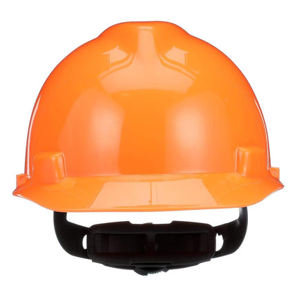 Msa Safety Sales, Llc - 488146 Orange V-Gard Polyethylene Cap Style Hard Hat With Ratchet4 Point Ratchet Suspension, Hi-Viz Orange, Standard