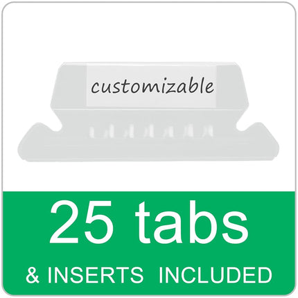 Blue Hanging File Folders,25 Pack Reinforced Hanging Folders,Letter Size, Designed for Bulky Files, Filing Cabinet, Adjustable Tabs